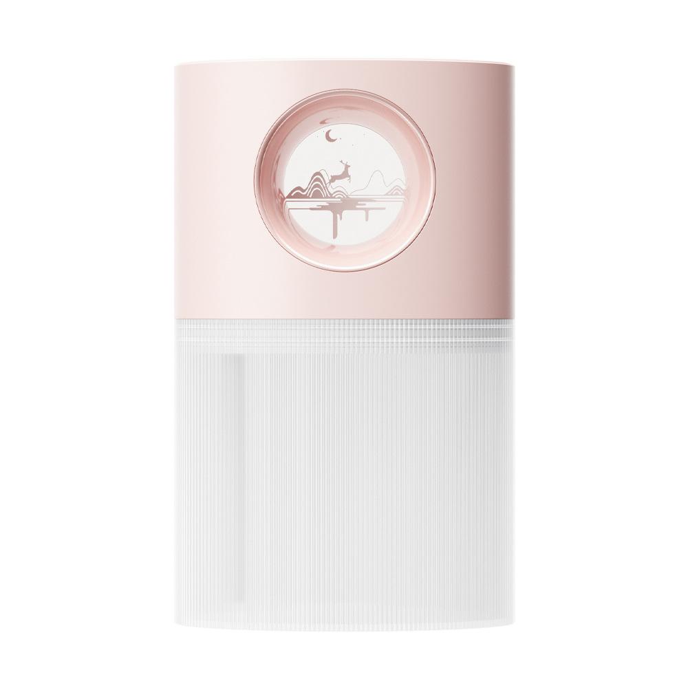 

Портативный беспроводной увлажнитель воздуха, перезаряжаемый через USB, 2000 мАч, на батарейках, ультразвуковой диффузор аромата прохладной воды со светодиодной лампой Pink