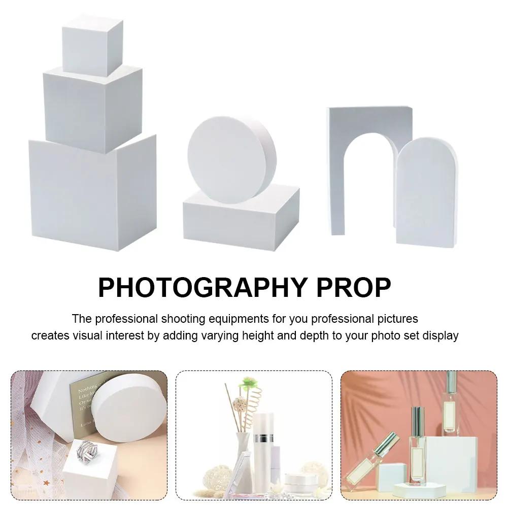 10 adet/takım Fotoğraf Arka Plan Prop Katı Köpük Fotoğraf Geometrik Küp Sahne Takı Ekran Çekim Fotoğraf Aksesuarı