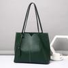 Borsa da Donna in Vera Pelle di Grande Capacità Monospalla Sottospalla Moda Tutto-in-uno Pendolare Primo Strato Pelle Bovina Semplice Tendenza Borsa Tote