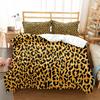 Leopard Print Duvet Cover Set King Queen Full Size Polyester Bedding Set African Animal Cheetah Print Perfect For Man And Woman
