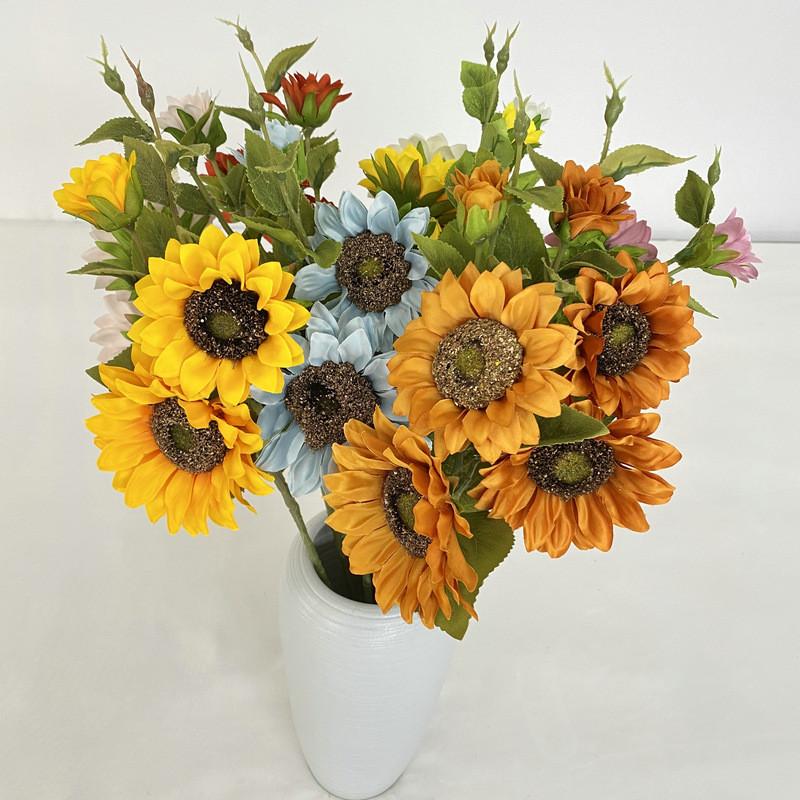 Sunflower Artificial Flower Bundle For Wedding Shoots And Wall Decor In Modern Homes