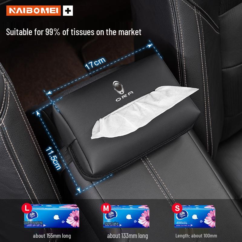Compatible Car Tissue Box for Ora Lightning Cat, Ballet Cat, Black Cat, White Cat Models