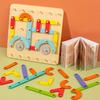 Wooden Children's Toy Multi-functional Nail Board& It Helps To Develop% Thinking Skills and Practical \abilities Creative Board