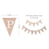 13 Flags Vintage Jute Hessian Burlap Banner Happy Birthday Party Photography Props Celebration Party Decoration Banner