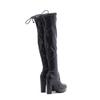 Fashion Fashion Stretch Patent Leather Women Thigh High Boots Autumn Winter Platform Wedge High Heels Over the Knee Modern Booties Shoes