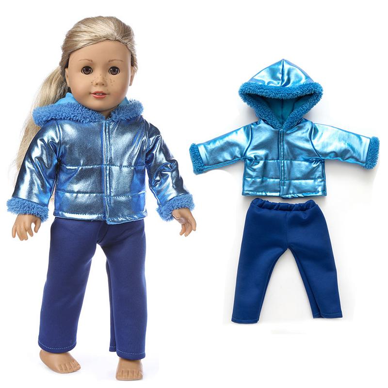 18 Inch Meisjespop Kleding Winterjas voor 43cm Baby pasgeboren Poppenoutfit Jas