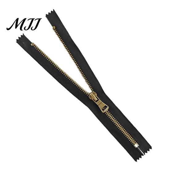 Non Separating Zipper 20Pcs Retro Bronze Closed-End Set, Heavy Duty Metal Y-Teeth Sewing Tape Replacement, for DIY Handbags Pockets Set