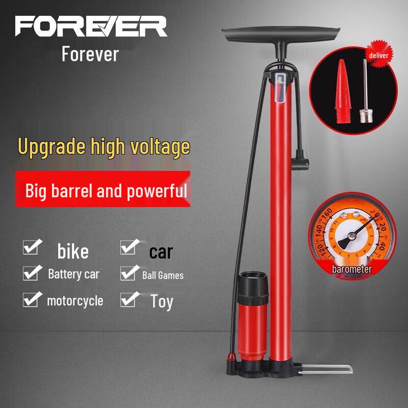 Насос для велосипеда Forever 02 высокого давления с манометром