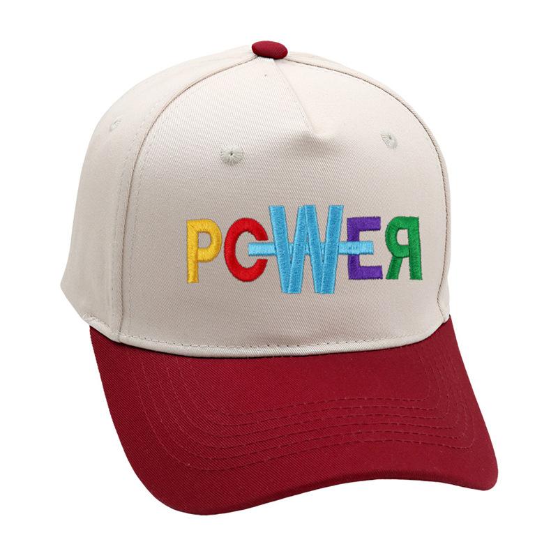 

Бейсболка POWER G-Dragon Trucker Hat Високоякісна ретро двоколірна жіноча кепка Kpop 56-58 см, регульована пряжка, унісекс вина червоного кольору