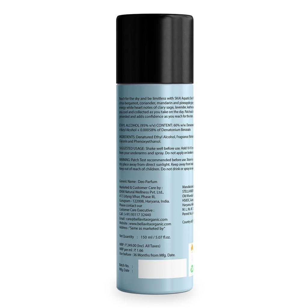 Perfumowany dezodorant Sky Aquatic (150 ml), Skai Aquatic Deo Parfum, Bella Vita