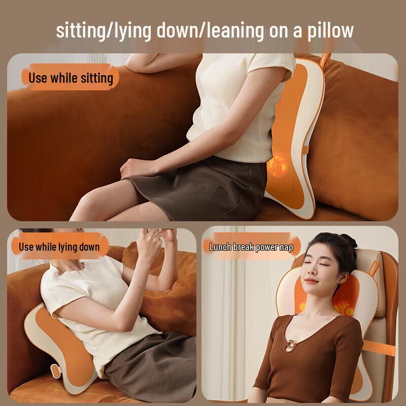 Hezheng Dual-Track Lumbar Massager Pillow