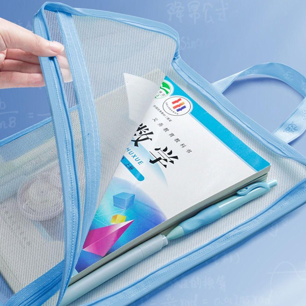 Grote Opening Kantoorbenodigdheden Opbergtas L-vormige Dossierhouder Dossiersorteringstas Schoolkantoorartikelen