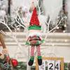 New 34CM Long Legged Cartoon Elf Doll Xmas Tree Pendants Window Decoration Christmas Party Ornament New S Gifts Home Decor