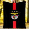 1pc B-Benfica Theme Blanket - Digital Print, Polyester, Cozy for All Seasons, Perfect for Outdoor, and Travel