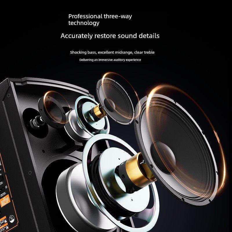 MALONE K-708 8-inch Portable K-Song Speaker CN plug (adapter included) (CN version)