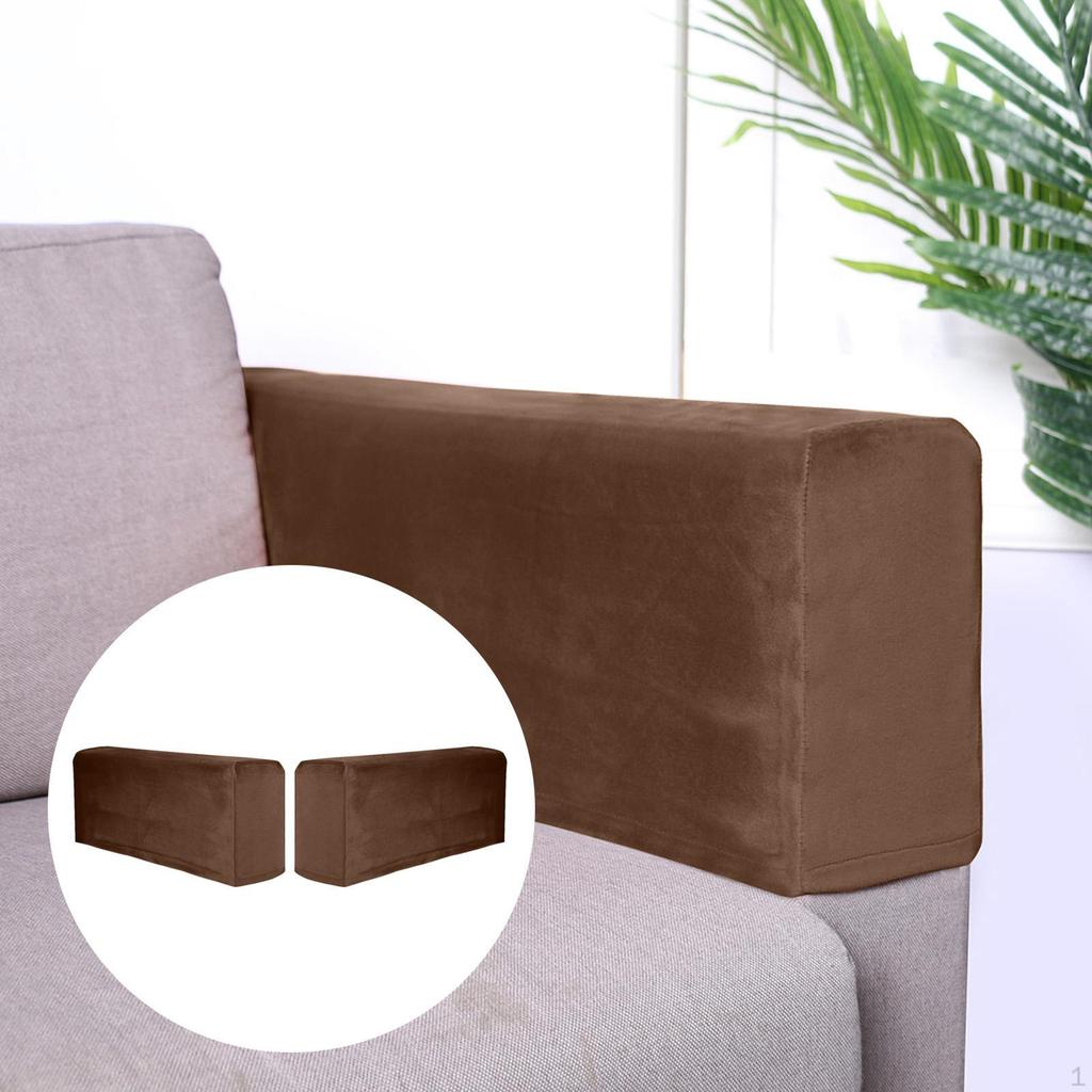 4 Pieces Sofa Armrest Cover Thickened Stretch Arm