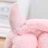 Women Soft Plush Earmuff with Horns Girls Cute Winter Adjustable Ear Muffs Female Foldable Outdoor Cycling Ski Ear Warmers