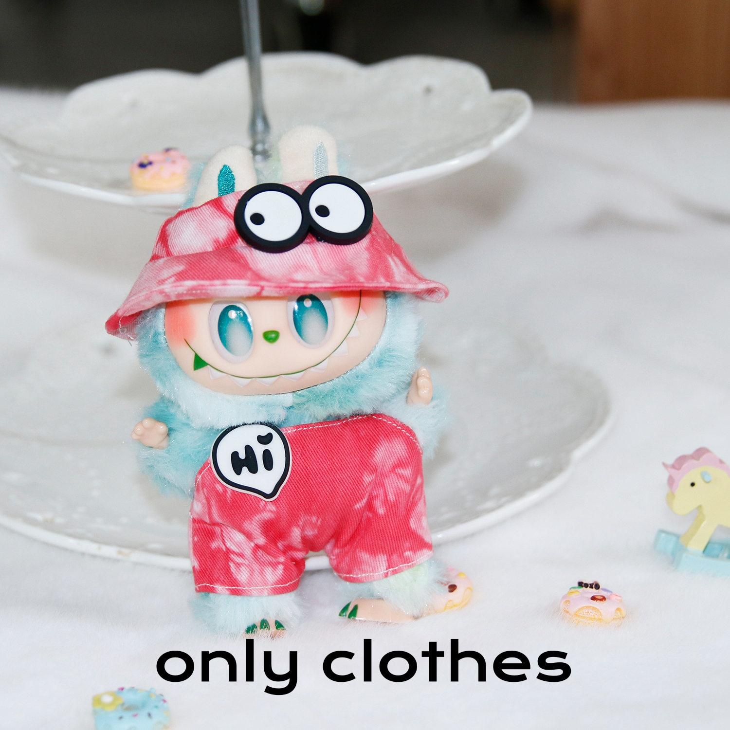 

Doll Clothes ( No Dolls ) Hats Workwear Sets 17cm Add-Ons Collection Cute Dress Up Clothes Unique Style ( Seven Colors ) 17CM красный