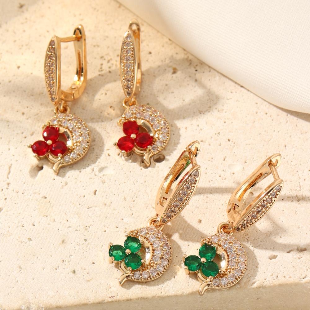 Dolphin Shape Dangle Earrings for Women 2025 New Golden Zirconia Drop Earring Ladys Wedding Party Jewelry Accessories