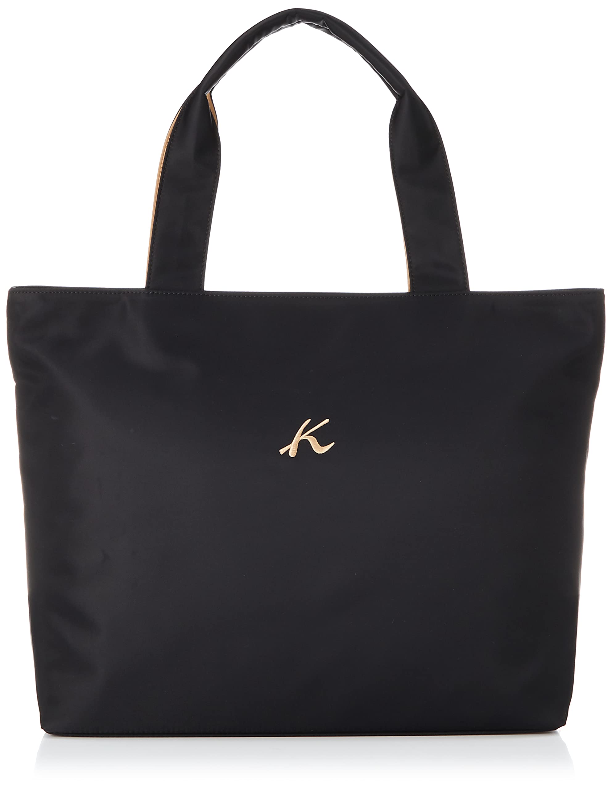 

A4 size compatible tote bag au lait 15671 [Kitamura] R-0686 Women s Black/Cafe [Black]