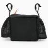 Dog Stroller Caddy Organizer Large Capacity Multifunctional Stroller Hanging Bag for Hiking Camping Black