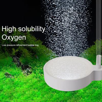 Akvarium Air Stone Rund Mute Hål med hög densitet 4 mm rör Tyst syresättning Integrerad hydroponisk fisktank syrespridare bubbelplatta för akvarium