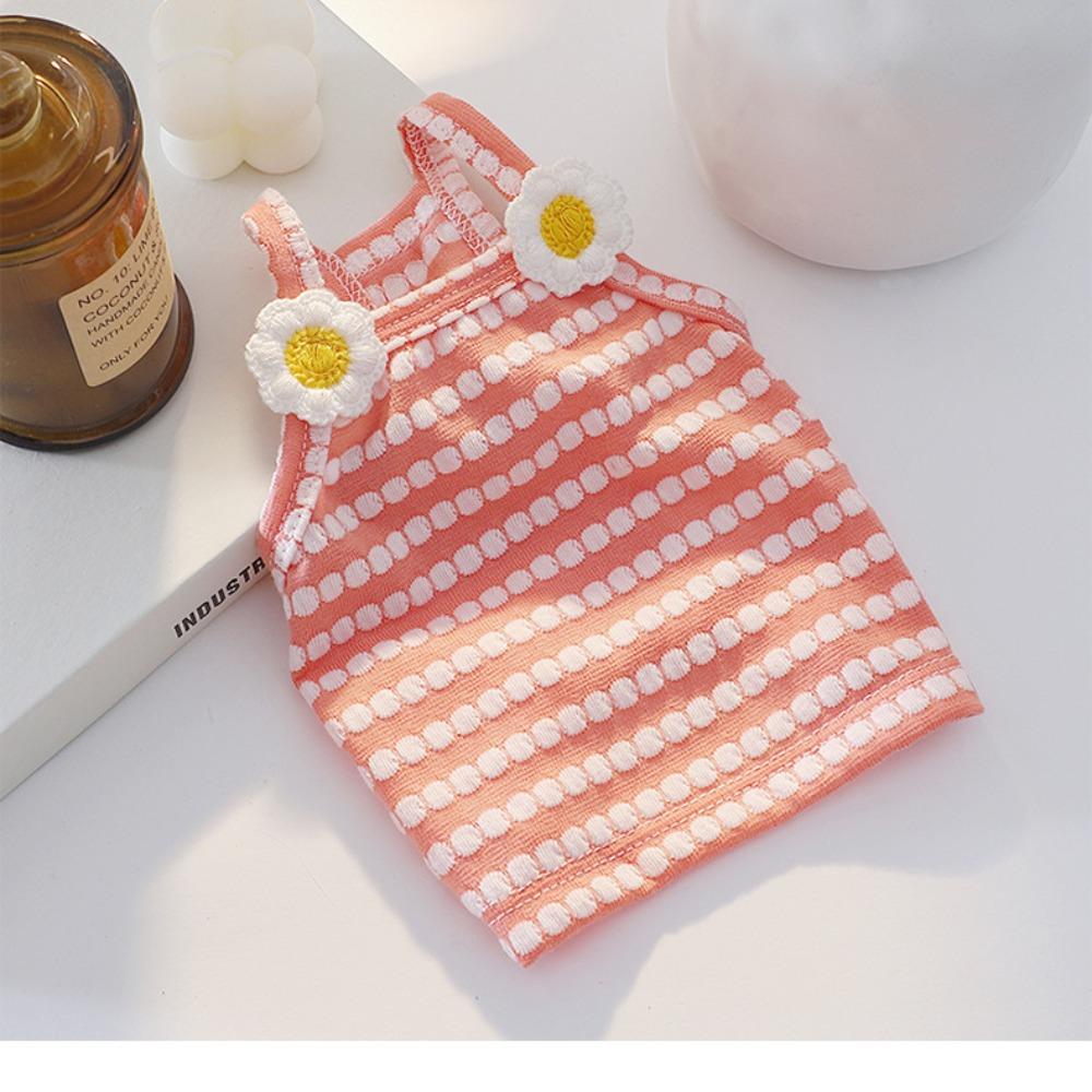 Strap Dog Vest Striped Pattern Camisole Top Cute Style Puppy Outfit Summer Wear