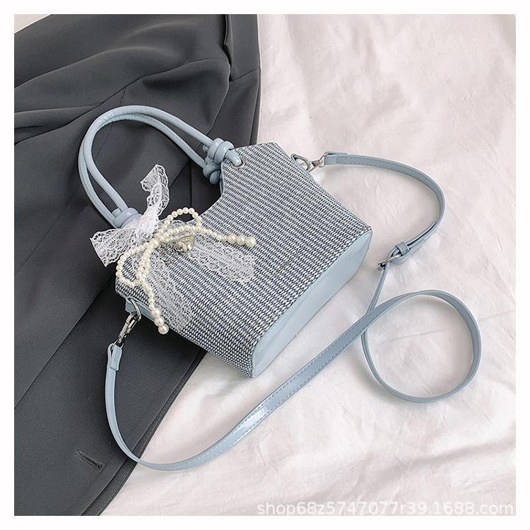 Summer Small Bag Women's 2025 New Versatile Shoulder Crossbody Bag Premium Sense Foreign Style Super Fire Portable Bucket Bag