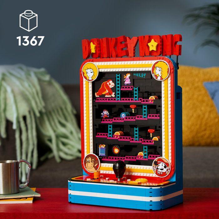 LEGO 72051 Donkey Kong Jeu d'Arcade Donkey Kong - Set pour Adulte - Maquette 3D Interactive - Produit Gaming Collector