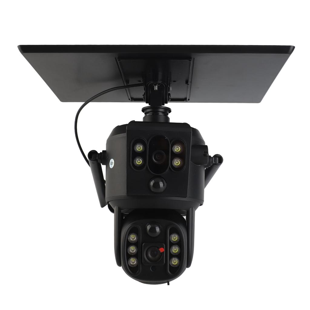 4K 8MP 4G Dual Lens Solar Camera Solar Security Camera with Full Color Night Vision Bidirectional Voice Intercom