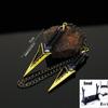 Valorant Kuronami No Yaiba Pairing Weapon Model Bali Song Karambit Toy Sword Cosplay All Metal Ornaments Send Display Stand Gift