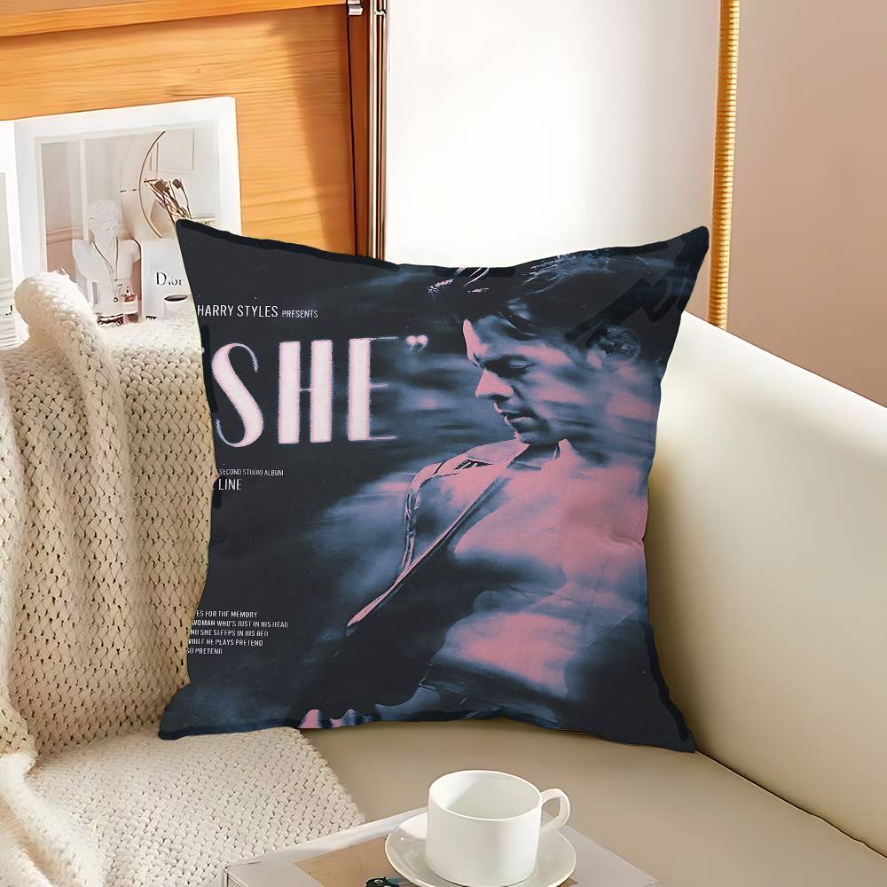 Singer H-Harrys S-Styles Cushion Cover Pillow Cover Decor Pillowcase Printed Cushion Case For Couch