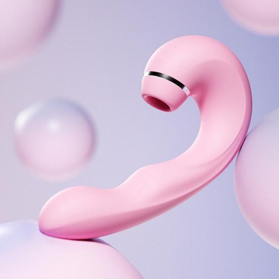 Suction Vibrating Massager 3-in-1 Clitoral Sucking G-Spot Vibrator Thrusting Wand Multi-Frequency Stimulation Waterproof Rechargeable Adult Toy