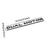 DQMN8 3D Raised DUAL MOTOR Emblem for Tesla Model 3 Y X S,Car Rear Trunk ABS Decal Emblem Stickers Automobile Refitting Mark