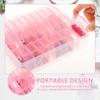 Bead Organizer Box Plastic Bead Storage Container Portable Small Bead Storage Box with 132 Labels for Holding Bracelet Earring