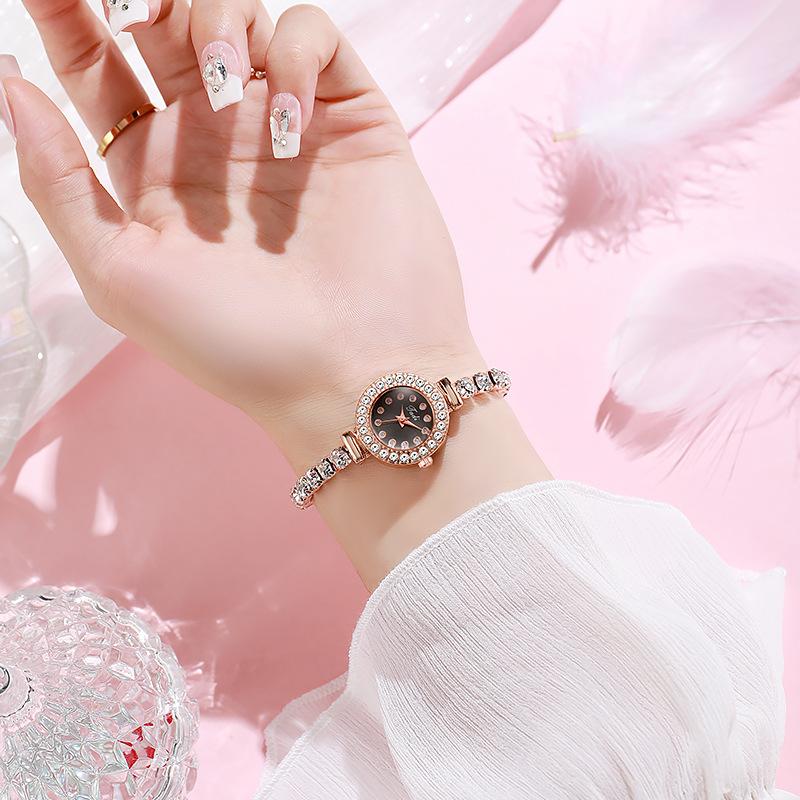 Luxusní elegantní hodinky pro ženy Zlatý náramek Jantarové šperky Quartz náramkové hodinky Nové módní Retro originální dámské hodinky