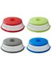 Collapsible Microwave Cover Lid Folding Silicone Microwave Plate Cover Colander Strainer for Fruit Vegetables