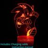 Sonic Series 3d Touch Control Colorful Night Light Ideal For Kids And Adults Gifts