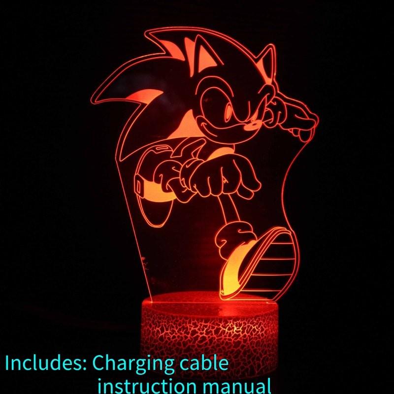 Sonic Series 3d Touch Control Colorful Night Light Ideal For Kids And Adults Gifts