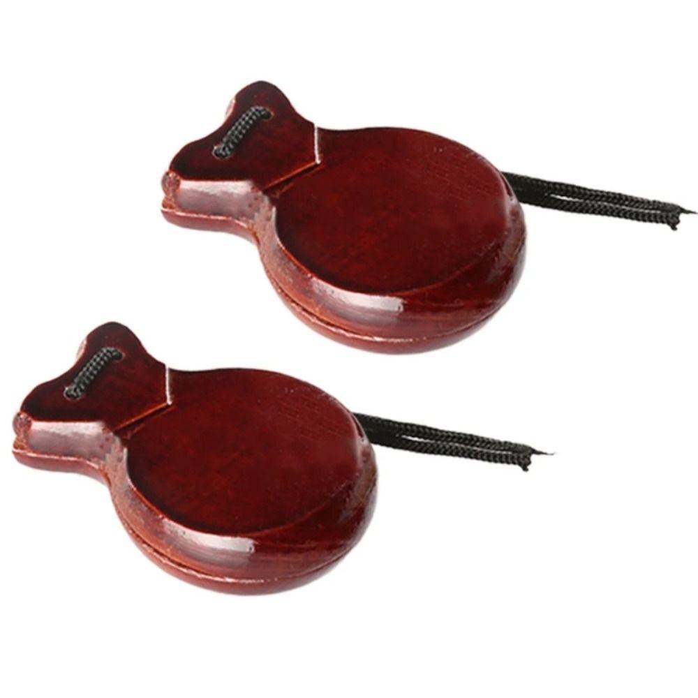 Wooden Spanish Castanets Hand Clapper Hand Castanets Flamenco Dance Castanets Children Kids