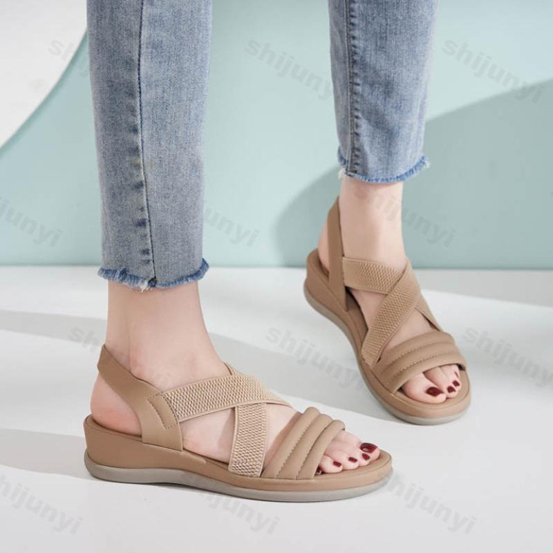 Fashion Women Sandals Comfortable Non-slip Wedges Peep Toe Summer 2025 Platform Fashion Sandals Sandalias De Mujer Plus Size 36-42