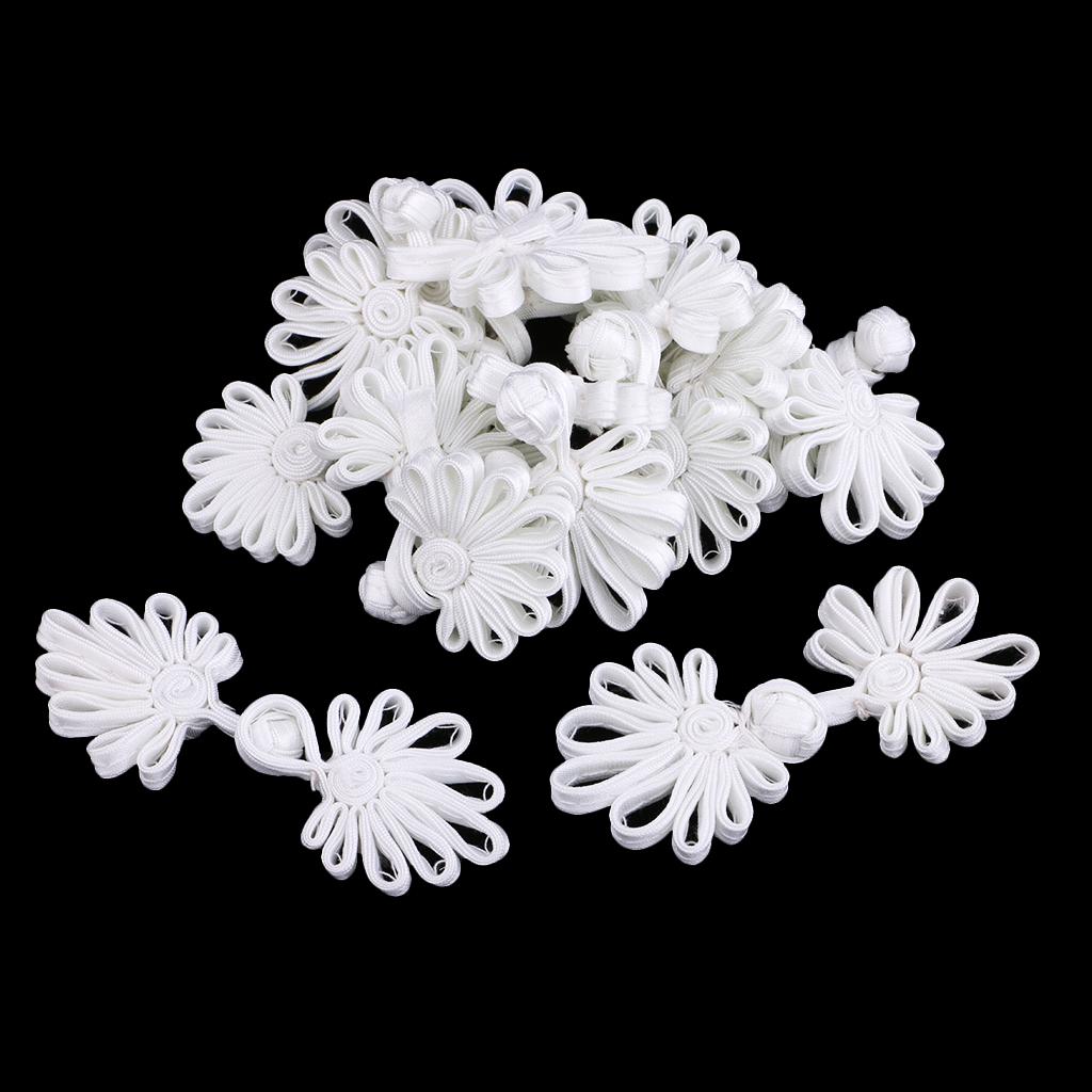 5 Pairs of Chinese Dress Made of Chrysanthemum Frog Knot Closure