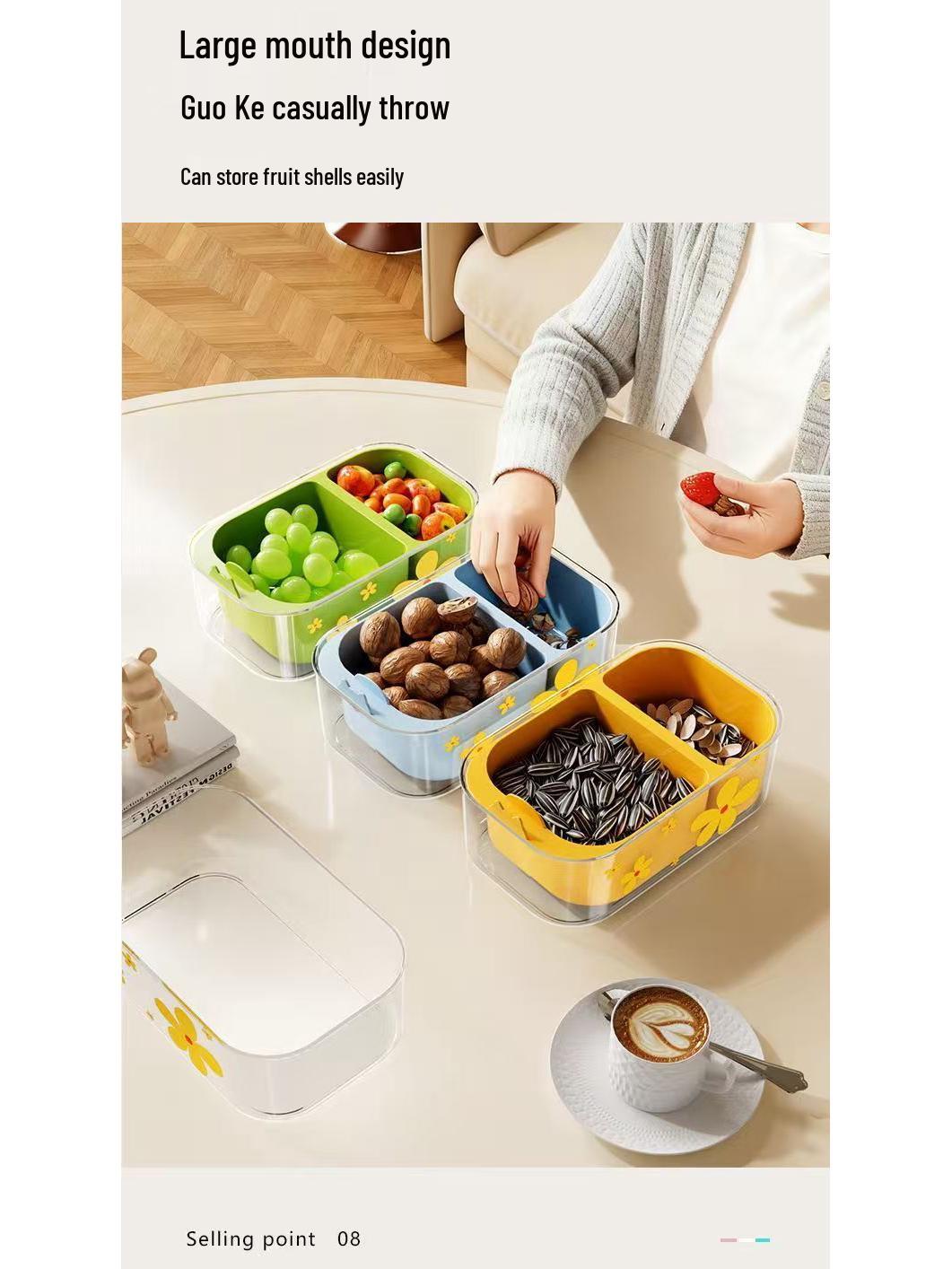 Многослойная коробка для хранения закусок и семечек для просмотра сериалов 22314597 cm 950₽