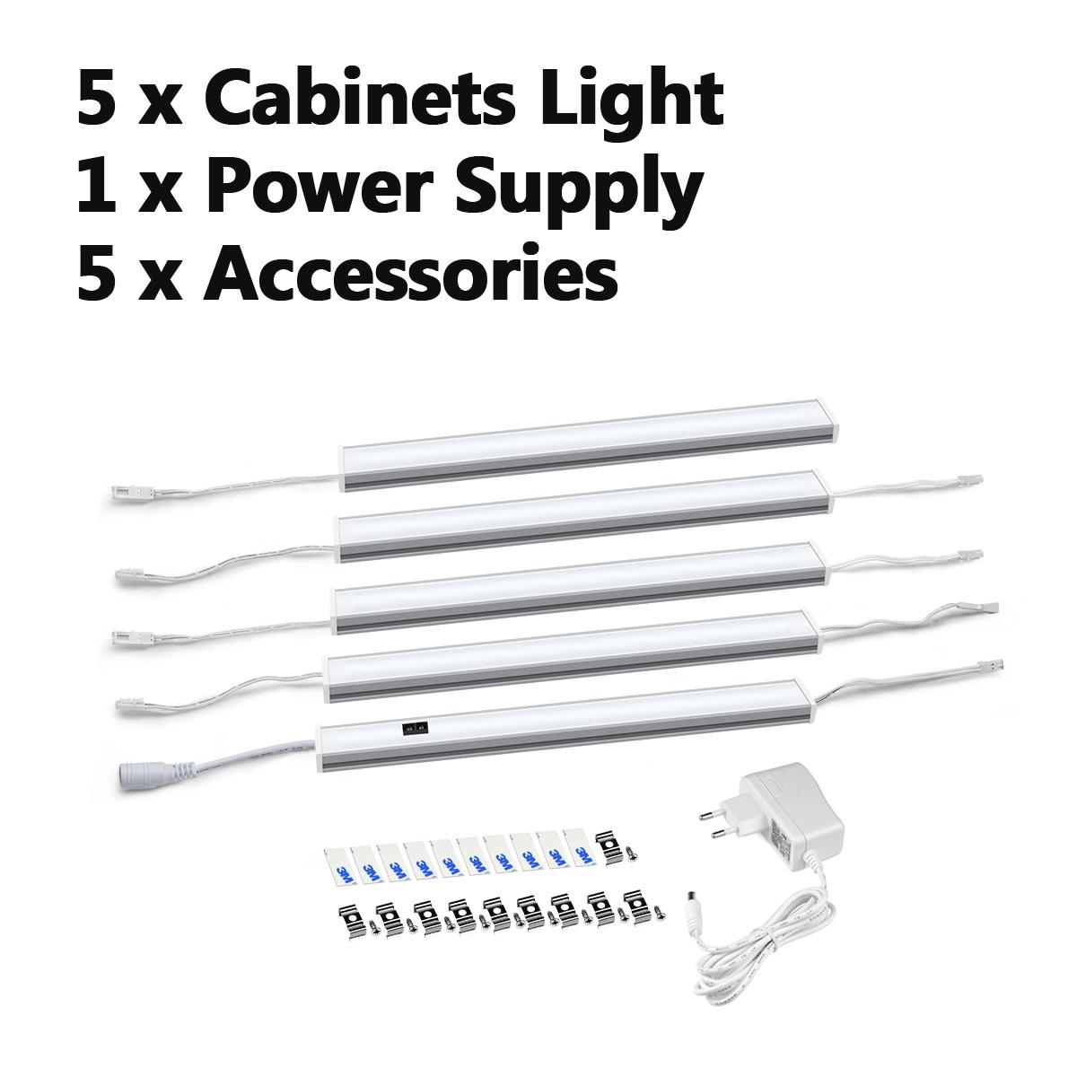 

Датчик ручной развертки, светодиодный светильник под шкафом, лампа для подсветки шкафа «сделай сам», 12 В постоянного тока, 30/40/50 см, светодиодный диод, ночная лампа с жесткой лентой для кухни, спальни, вилка европейского стандарта 5 X 50CM With Power