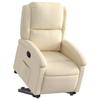 Recliner with Rising Function Cream Fabric
