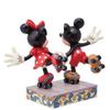 Enesco Disney Traditions Jim Shore Mickey Minnie Mouse Roller Skating Figurine Height 19.7cm Japan Import Authentic