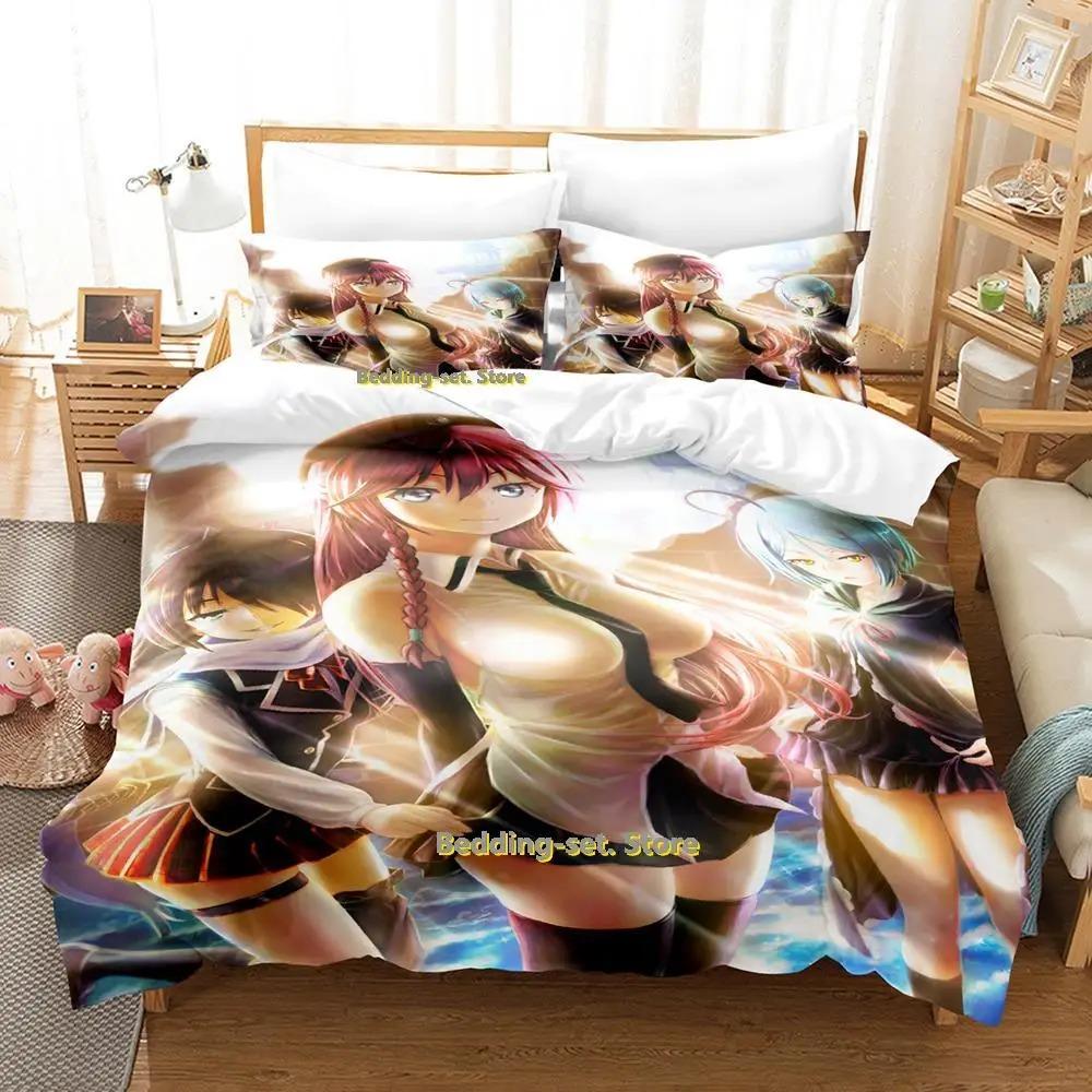 New Lilith Asami Trinity Seven Bedding Set Single Twin Full Queen King Size Bed Set Adult Kid Bedroom Duvetcover Sets Anime Bed