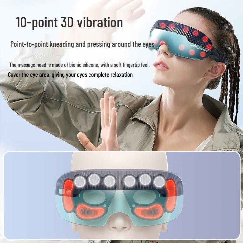 Morphy Richards Smart Eye Massager with Heat and Bluetooth CN plug (adapter included)