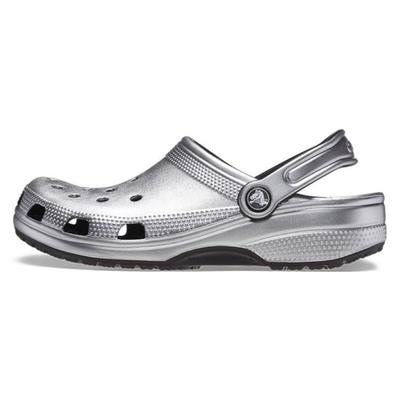 Classic Metallic Clog Silver Metallic Unisex 205831-0P1