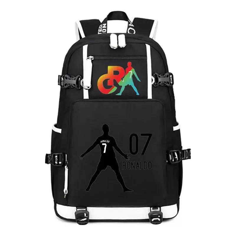 Star Cr7 Surrounding Large-Capacity General Backpack Multi-Functional Leisure Student Schoolbag